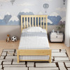 Bed Benia pakoworld with trundle bed pine wood in natural color 90x190cm