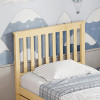 Bed Benia pakoworld with trundle bed pine wood in natural color 90x190cm