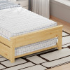 Bed Benia pakoworld with trundle bed pine wood in natural color 90x190cm