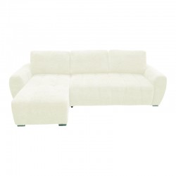 Reversible sofa-bed Vivad pakoworld fabric in beige color 275x164x91cm