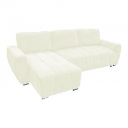 Reversible sofa-bed Vivad pakoworld fabric in beige color 275x164x91cm