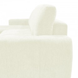 Reversible sofa-bed Vivad pakoworld fabric in beige color 275x164x91cm