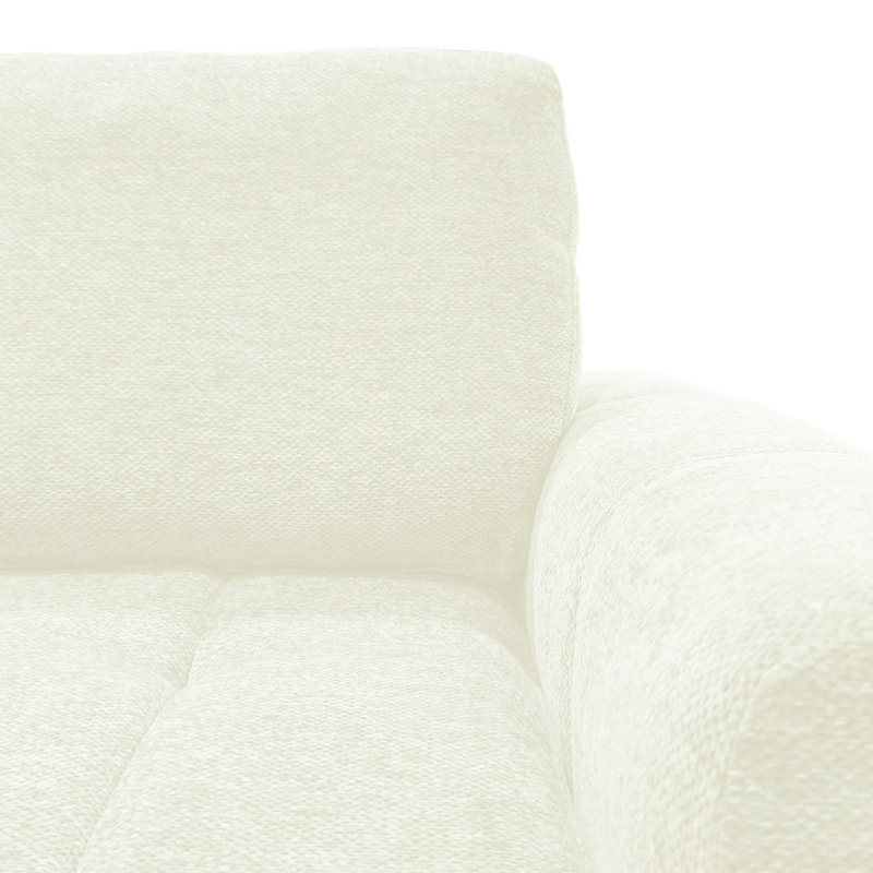 Reversible sofa-bed Vivad pakoworld fabric in beige color 275x164x91cm