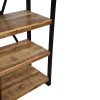 Miles pakoworld bookcase mango wood in natural-black color 80x40x180cm