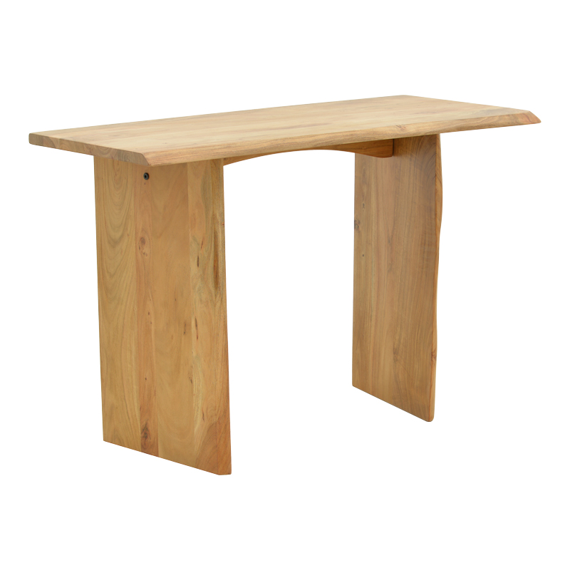 Mende console pakoworld solid acacia wood in natural shade 110x50x76cm