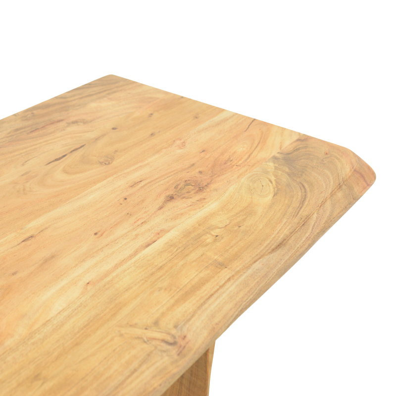 Mende console pakoworld solid acacia wood in natural shade 110x50x76cm