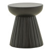 Side table Nemira pakoworld solid mango wood black D30x35cm