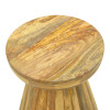 Side table Nemira pakoworld solid mango wood in natural color D30x35cm