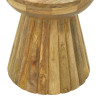 Side table Nemira pakoworld solid mango wood in natural color D30x35cm