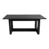 Table Senza pakoworld black mango wood 180x90x76cm