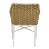 Πολυθρόνα Ortegia pakoworld αλουμίνιο με λευκό σκελετό- χακί σχοινί 57x62x82εκ