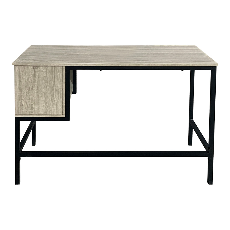 Ramen pakoworld work desk in sonoma shade with black metal legs 120x48x76cm Ramen pakoworld work desk in sonoma shade with black metal legs 120x48x76cm