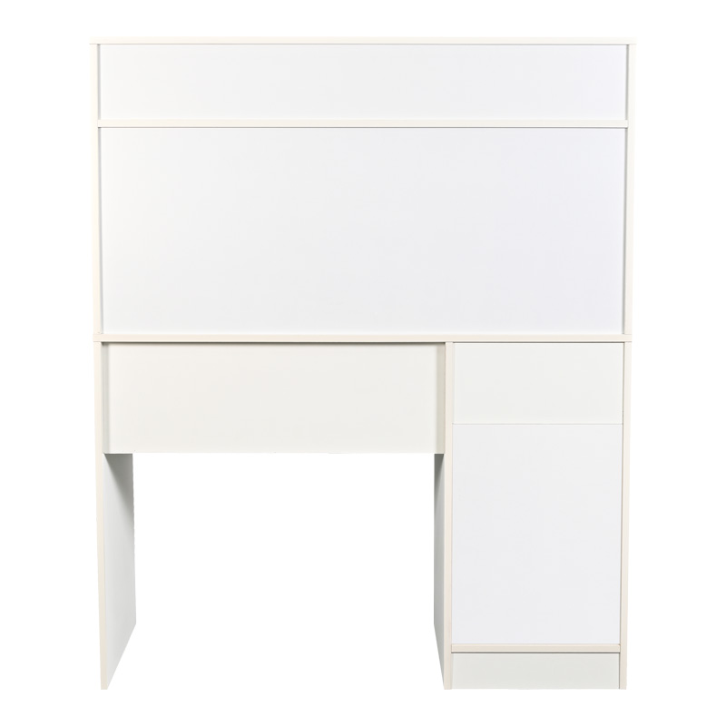 Office desk with shelf Secreta pakoworld in white color 110x50x135cm Office desk with shelf Secreta pakoworld in white color 110x50x135cm