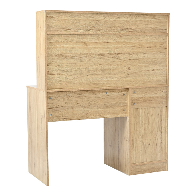 Office desk with shelf Secreta pakoworld in oak color 110x50x135cm Office desk with shelf Secreta pakoworld in oak color 110x50x135cm