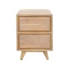 Emira bedside table pakoworld acacia wood in natural shade 40x40x54cm