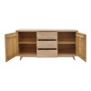 Emira pakoworld buffet, acacia wood in natural shade, 160x40x80cm