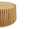 Table with storage space Nesta pakoworld acacia wood in natural shade Φ70x33cm