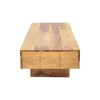Τραπέζι Lucca pakoworld μασιφ ξύλο sheesham σε καρυδί απόχρωση 120x45x30εκ