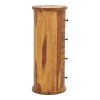 Συρταριέρα Settie pakoworld μασιφ ξύλο sheesham σε καρυδί απόχρωση Φ35x85εκ