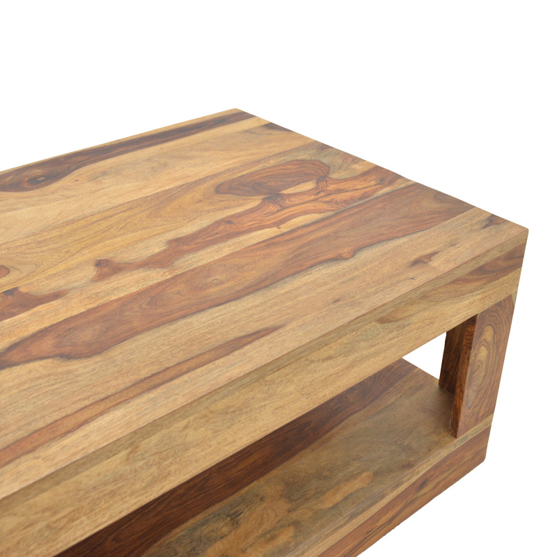 Volino pakoworld table solid sheesham wood in walnut shade 90x60x40cm Volino pakoworld table solid sheesham wood in walnut shade 90x60x40cm