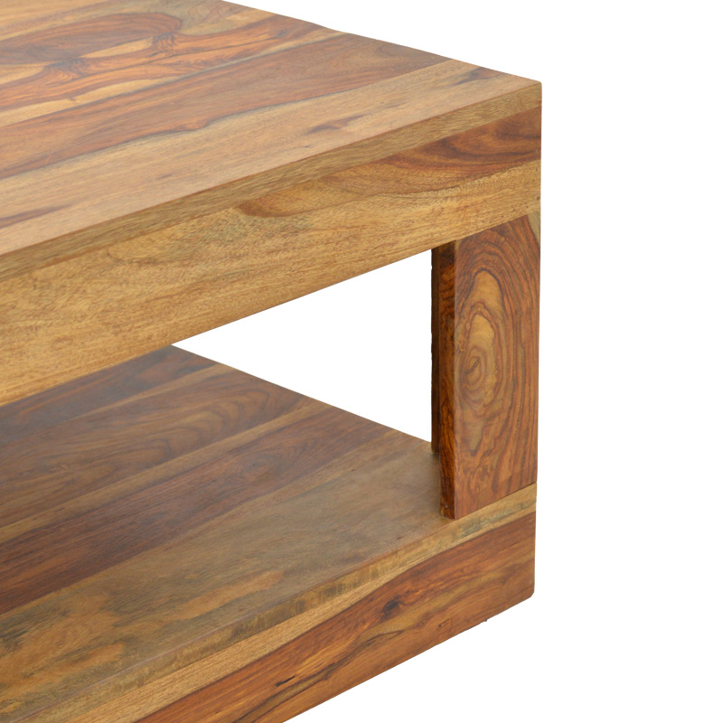 Volino pakoworld table solid sheesham wood in walnut shade 90x60x40cm Volino pakoworld table solid sheesham wood in walnut shade 90x60x40cm
