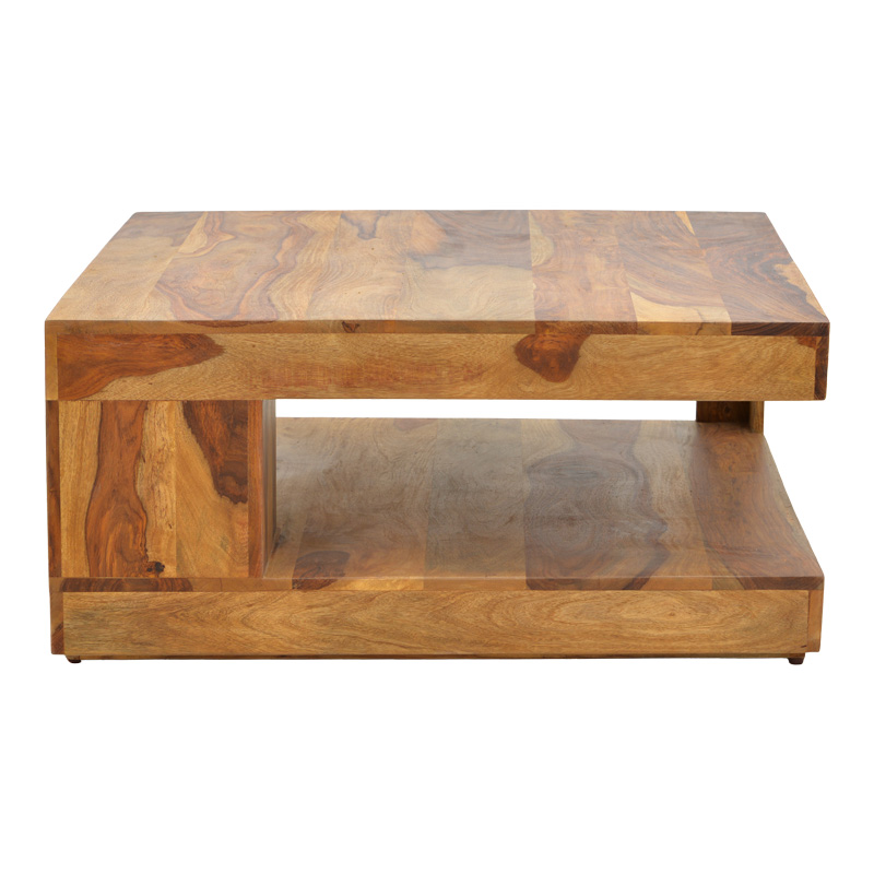 Stolic pakoworld table solid sheesham wood in walnut shade 90x90x40cm Stolic pakoworld table solid sheesham wood in walnut shade 90x90x40cm