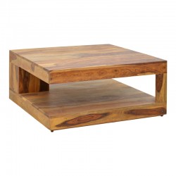 Stolic pakoworld table solid sheesham wood in walnut shade 90x90x40cm Stolic pakoworld table solid sheesham wood in walnut shade 90x90x40cm