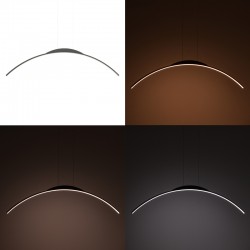 Ceiling luminaire led Ledo pakoworld metal in black color 120cm Ceiling luminaire led Ledo pakoworld metal in black color 120cm