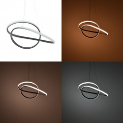 Ceiling led light Loper pakoworld metal in black color 55cm Ceiling led light Loper pakoworld metal in black color 55cm
