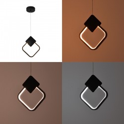 Ceiling luminaire led Gardio I pakoworld metal in black color 23x2x23cm Ceiling luminaire led Gardio I pakoworld metal in black color 23x2x23cm