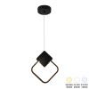 Ceiling luminaire led Gardio I pakoworld metal in black color 23x2x23cm