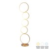 Floor lamp Chemal pakoworld led metal in gold color D30x130cm