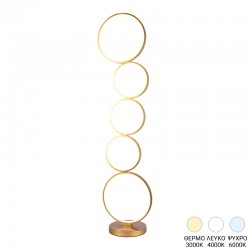 Floor lamp Chemal pakoworld led metal in gold color D30x130cm Floor lamp Chemal pakoworld led metal in gold color D30x130cm