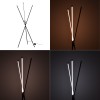Floor lamp Loly pakoworld led metal in black color 40x40x145cm