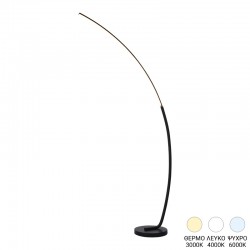 Floor lamp Urena pakoworld led metal in black color 70x28x165cm Floor lamp Urena pakoworld led metal in black color 70x28x165cm