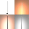 Floor lamp Topelia pakoworld led metal in black color D20x140cm