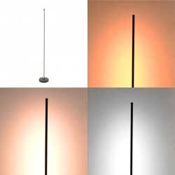 Floor lamp Topelia pakoworld led metal in black color D20x140cm Floor lamp Topelia pakoworld led metal in black color D20x140cm