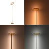 Floor lamp Rita pakoworld led metal in gold color D25x160cm
