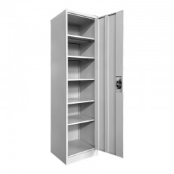 Koya pakoworld metal cabinet in light gray color 50x45x180cm Koya pakoworld metal cabinet in light gray color 50x45x180cm