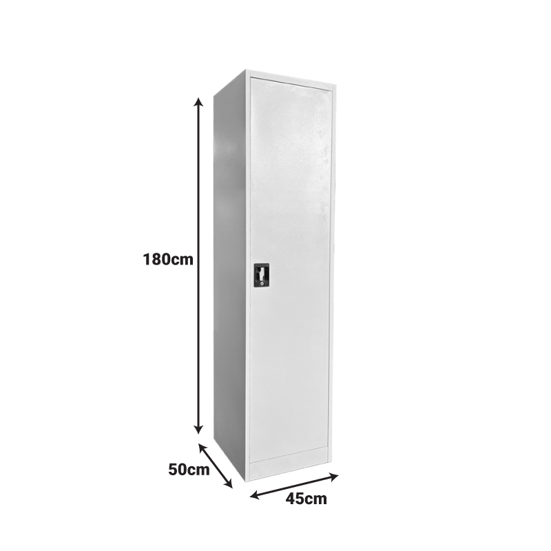 Koya pakoworld metal cabinet in light gray color 45x50x180cm