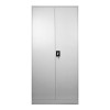 Zogi pakoworld metal cabinet with partition in light gray color 90x45x180cm