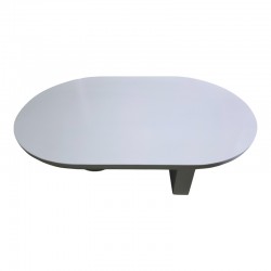 Coffee table Kane pakoworld solid acacia wood in white color 110x72x38cm Coffee table Kane pakoworld solid acacia wood in white color 110x72x38cm