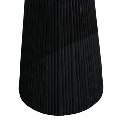 Τραπέζι σαλονιού Canicule pakoworld μασίφ ξύλο ακακίας μαύρο Φ80x40εκ