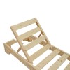 Sun lounger Fendy pakoworld fir wood in natural color 71.5x200x24cm