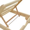 Sun lounger Fendy pakoworld fir wood in natural color 71.5x200x24cm