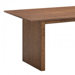 Eleganza pakoworld mdf table in walnut shade 180x99x75.8cm