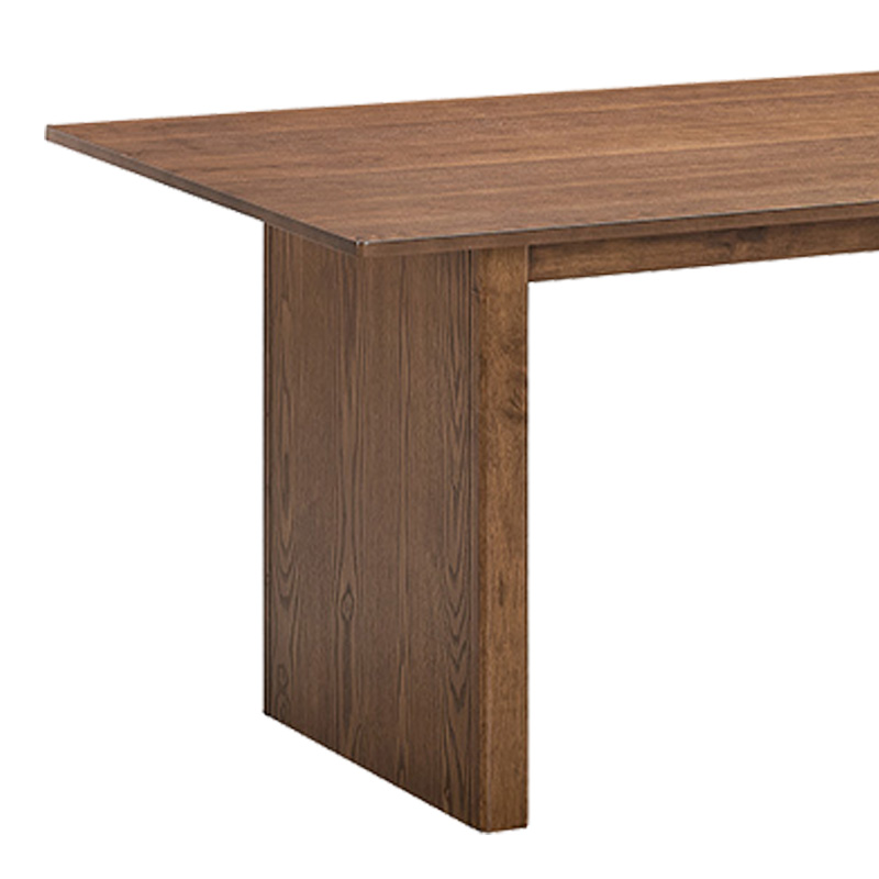 Eleganza pakoworld mdf table in walnut shade 180x99x75.8cm