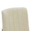 Σκαμπό μπαρ Dalby pakoworld καρυδί rubberwood και εκρού ύφασμα 50x45x102,5εκ