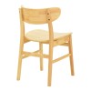 Lumnia chair pakoworld rubberwood in natural shade 46x50x76cm