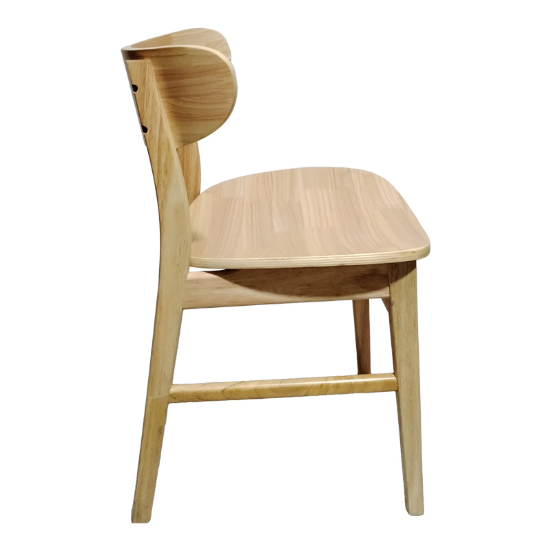 Καρέκλα Lumnia pakoworld rubberwood σε φυσική απόχρωση 46x50x76εκ